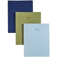 Brepols bureau agenda 2026 - TIMING [0.136] - COLORA - Bureau agenda - 1 week op 2 pagina's - Weekoverzicht - Donker blauw - 17.1 x 22 cm