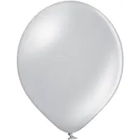 Belbal Standaard Ballonnen (30cm) - 061 Metallic Zilver - 100 stuks