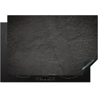 KitchenYeah Inductie beschermer 78x52 cm - Grijs - Beton print - Kookplaataccessoires - Afdekplaat voor kookplaat - Inductieplaat mat - Afdekmat voor inductiekookplaat - Keuken decoratie