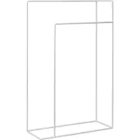 Atmooz - Handdoekenrek Tulia - Wit - Matwit Gepoedercoat Metaal - 55x22x90 cm / 45x22x75 cm - Minimalistisch Design voor Badkamer en Dressing