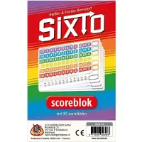 White goblin games Sixto Scorebloks - Dubbelzijdig scoreblad - 80 vellen
