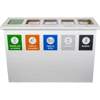 KarTent Kartonnen eco bin vijf vakken