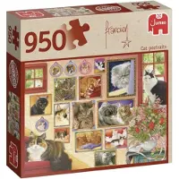 Jumbo 950 stukjes Puzzel Francien Cat Portraits kat portret premium Quality
