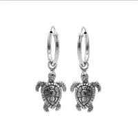 Karma Symbols oorbel M1201 Turtle Zilver