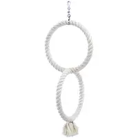 Nobby Vogelspeelgoed Nobby Speeltouw 2 Rings 3 x Medium