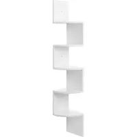 Vasagle Zigzagplank met 5 lagen, Wit