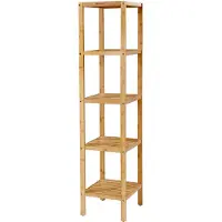 Songmics Bamboe 5 planken 33 x 33 x 146 cm smal