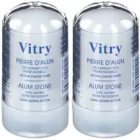 Vitry Pierre d'Alun 100% natuurlijke deodorant 2x60 g Stiften