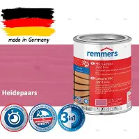 Remmers HK Lazuur 3-in-1 [plus] Heidepaars - Premium Houtbeits voor Buiten | Transparant, Sneldrogend, Oplosmiddelarm | 0,75Liter