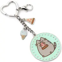 Pusheen Sleutelhanger - Pizza - voor Geen - zilverkleurig | Maat Standard