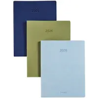 Brepols bureau agenda 2026 - TIMING [0.136] - COLORA - Bureau agenda - 1 week op 2 pagina's - Weekoverzicht - Groen - 17.1 x 22 cm