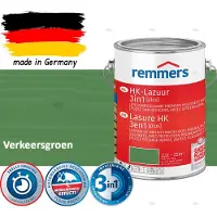 Remmers HK Lazuur 3-in-1 [plus] Verkeersgroen - Premium Houtbeits voor Buiten | Transparant, Sneldrogend, Oplosmiddelarm | 2,5Liter