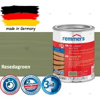Remmers HK Lazuur 3-in-1 [plus] Resedagroen - Premium Houtbeits voor Buiten | Transparant, Sneldrogend, Oplosmiddelarm | 0,75Liter