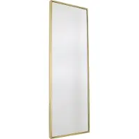 Loft42 Industry Rectangle Spiegel - Metaal - antiek Messing - 120x40x4