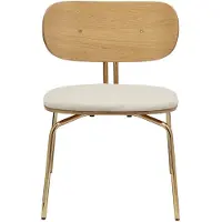 UMAGE Curious Lounge Stoel Teddy White | Brass