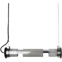 DCW éditions In The Tube 120-700 Hanglamp Silver | Silver Mesh | Black