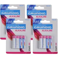 Grundig alkaline batterijen AAA - 16x stuks - LR03 batterijen