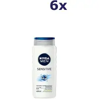 Nivea 6x Douchegel Men Sensitive 400 ml