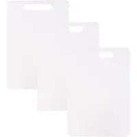 Benson Snijplank - 3x - wit - kunststof - 31 x 21 cm - vaatwasser bestendig - basic