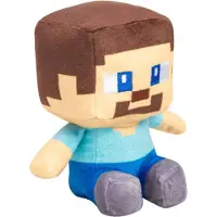 Minecraft Steve Zittend Pluche Knuffel 24 cm - A Movie Plush - Speelgoed Film Knuffels voor Kinderen Jongens Meisjes - Steve Creeper Enderman Skeleton Zombie