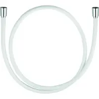 Kludi suparaflex doucheslang silver/white 1/2"x160cm beide zijden verdraaiingsvrij wit/chroom