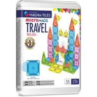 Magna-Tiles Magnetset - 55 Teile - Deluxe Travel Set + MicroMAGS - - One Size - Magnetspielzeug