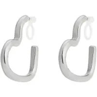 Yehwang Open Heart Clipoorbellen | RVS (verkleurt niet)| Zilverkleurig | Cadeau voor haar | Kerst | Moederdag | Verjaardag cadeau|
