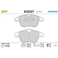 Valeo 610337 Remblokken