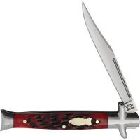 Rough Ryder Reserve Bowtie Fishtail RRR052, D2, Red Jigged Bone, slipjoint zakmes