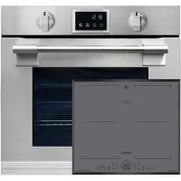 Kaiser - EH 6339 XXL - Inbouwoven - 86L - met pyrolyse & AirFry - touch display - inductiekookplaat - KCT 6730 FIG - 60 cm - inbouwkookplaat