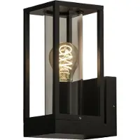 Lumidora Wandlamp 74100 - Voor buiten - MYLO - E27 - Zwart - Metaal - Buitenlamp - IP44