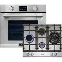 Kaiser - EH 6339 - XXL Inbouwoven - 86L -met pyrolyse & AirFry - touch display - incl Gaskookplaat - KG 6364 - 60 cm - roestvrij staal - rvs