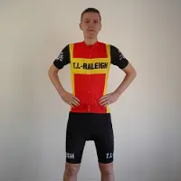 Raleigh TI - wielershirt - koerstrui - retro - vintage - maat L