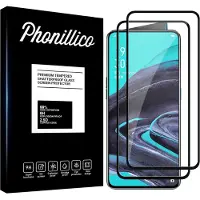 Phonillico Screenprotector voor Oppo Reno 2 - 2 stuks Beschermglas van glas Transparante glazen schermbeschermfolie met zwarte randen