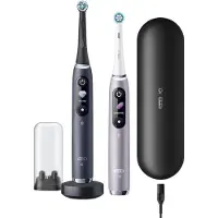 Oral-B iO Series 9 Duo - Sonische Tandenborstel - 7 poetsmodi - Kleurendisplay & app - Druksensor - reisetui
