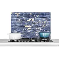 KitchenYeah Spatscherm - Bakstenen - Verf - Muur - Stenen - Spatwand - Keuken achterwand - 80x55 cm