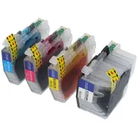 PrintAbout Inktcartridge LC-3217VAL 4-kleuren Multipack geschikt voor Brother