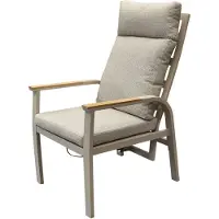 AVH-Collectie Kota dining tuinstoel verstelbaar latte aluminium