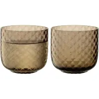 LSA International Waterglas L.S.A. Dapple Earth Brown 300 ml (set van 2)