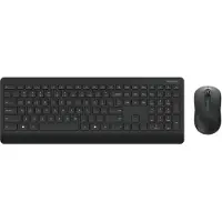 Microsoft 900, Volledige grootte (100%), Draadloos, RF draadloos, QWERTY-indeling, Zwart, Inclusief muis