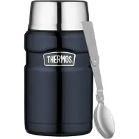 Thermos Voedselcontainer 710ml met Opvouwbare Lepel - Marineblauw