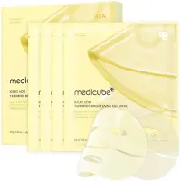 Medicube Kojic Acid & Turmeric - Brightening Gel Mask - Verheldert en hydrateert (4 stuks)