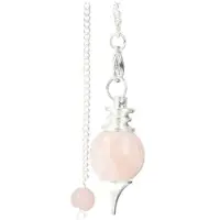 Ruben Pendel - Bol - Roze kwarts - 16mm