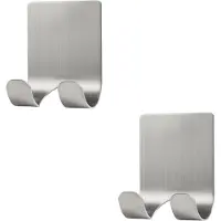 XIVADA Scheermeshaakjes - Zelfklevend - Rvs - Zilver - Set van 2