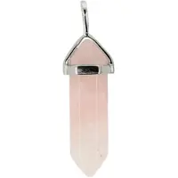 Ruben Robijn Dubbeleinder hanger roze kwarts 1st -