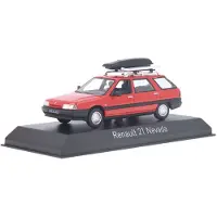 Norev Renault 21 Nevada 1989 Rood met Accessories - Model 1/43 -
