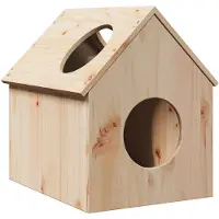 vidaXL Kattenhuis 41x50x50 cm massief grenenhout