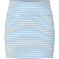 Pieces Rok 'PCMonique' pastelblauw / wit