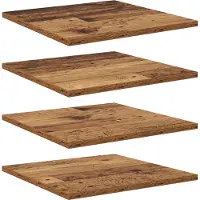 vidaXL Boekenplank Bord 3-laags 4 st 40 x 40 x 1,5 cm Bewerkt hout
