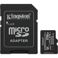 Kingston 256GB microSDXC Canvas Select Plus Gen3 150MB/s A1 Card + Adapter SD-kaart
